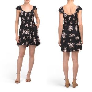 Smocked Floral Dress -